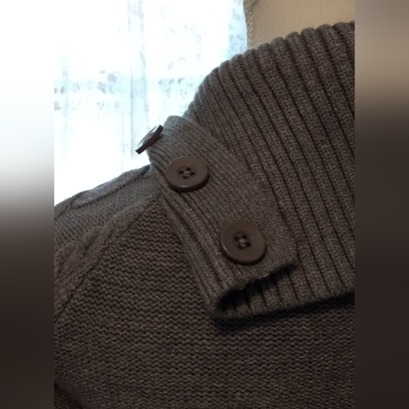 NWOT Grey Cable Knit Sweater Dress Size S - Picture 7 of 12